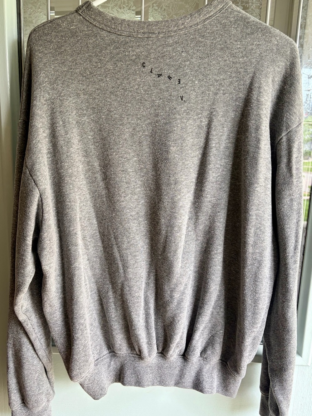 Clare V Gray + Black Graphic Crewneck Sweatshirt - Picture 3 of 13
